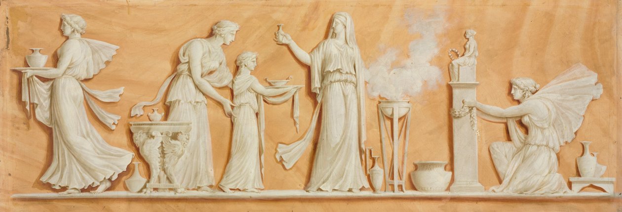 Peinture de dessus de porte - Pierre II Rousseau