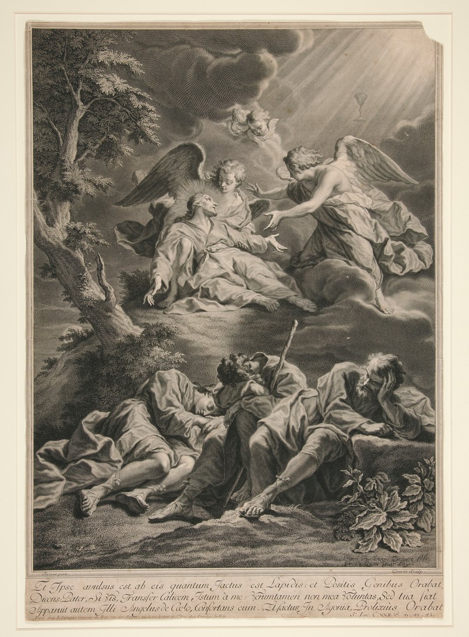Christ au Mont des Oliviers - Pierre Imbert Drevet
