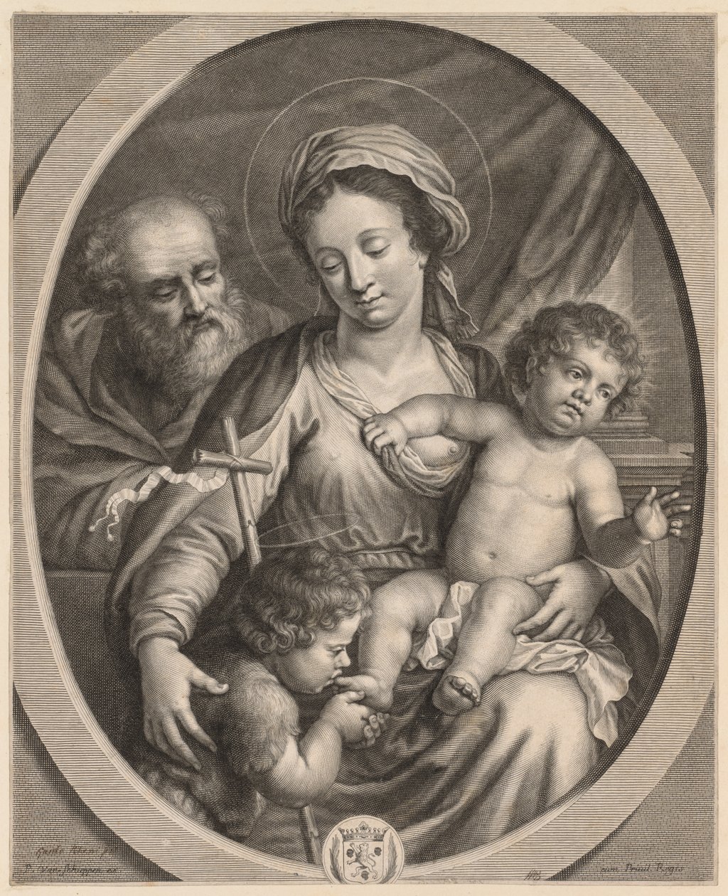 Sainte Famille et Saint Jean - Pierre Louis van Schuppen