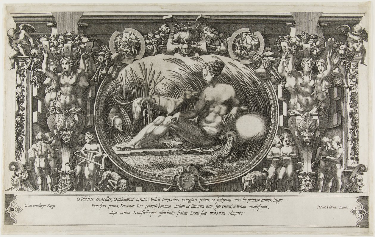 La Nymphe de Fontainebleau, 1554 - Pierre Milan
