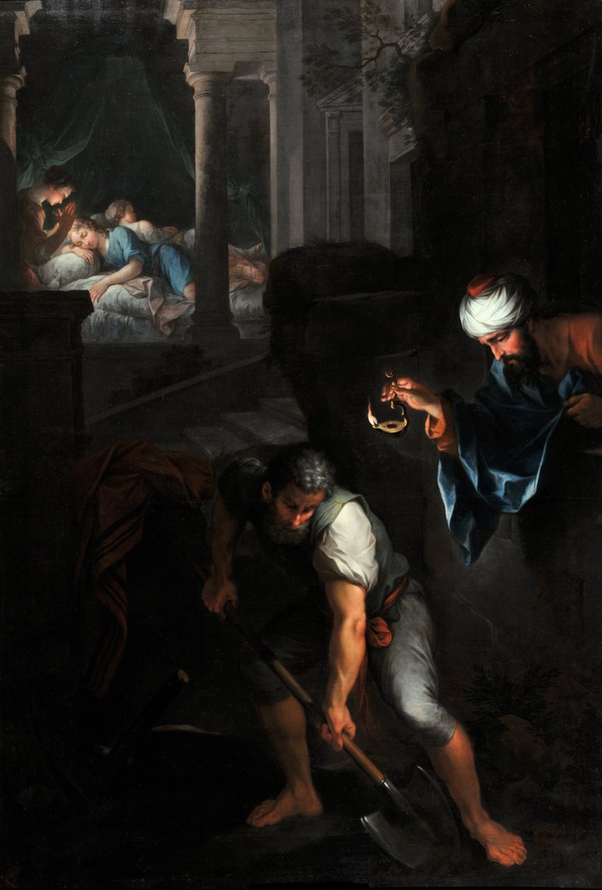 Raguel creusant sa fosse - Pierre Parrocel