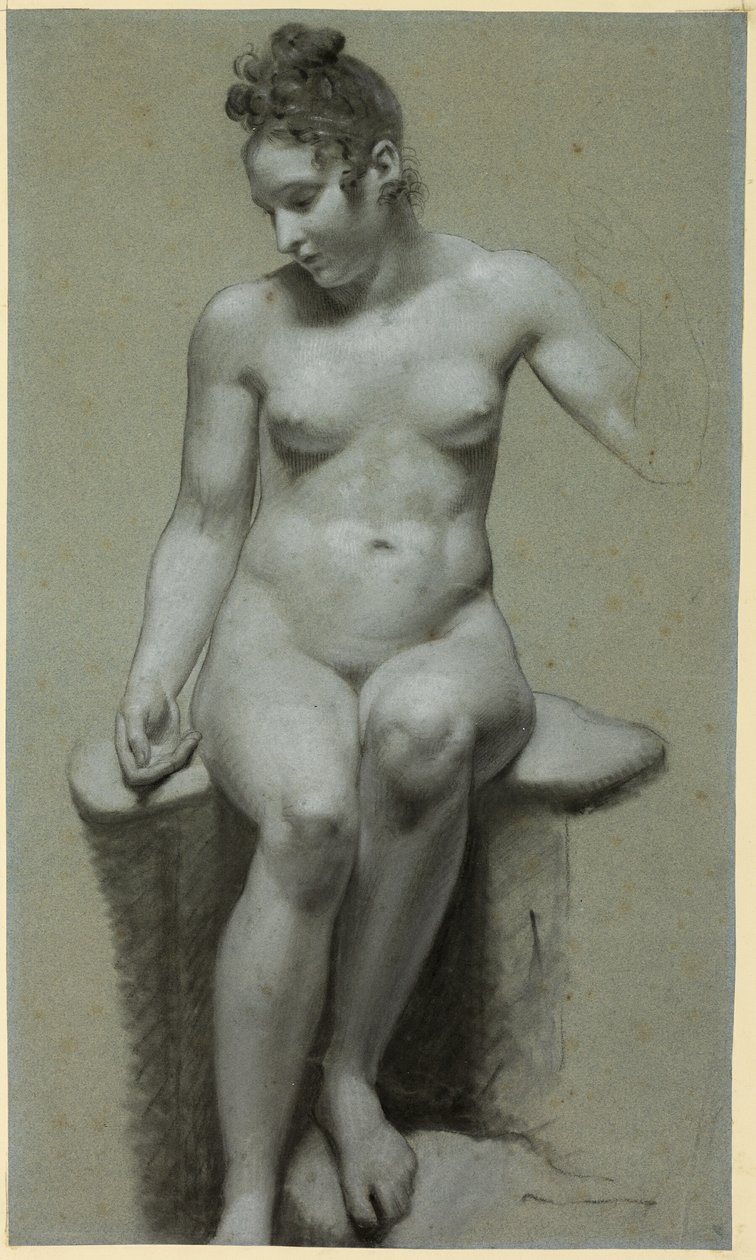 Femme nue assise - Pierre Paul Prud