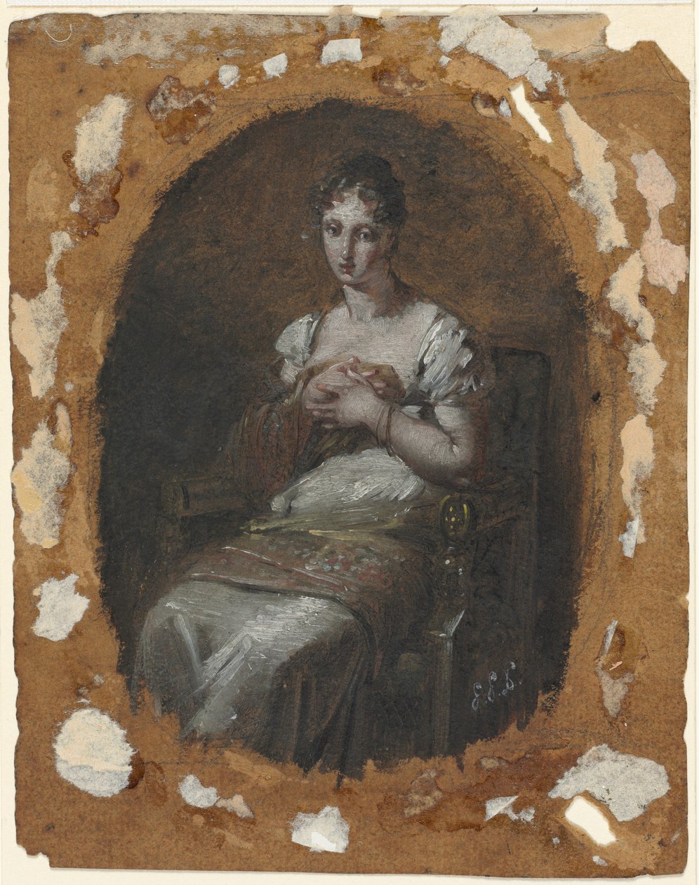 Jeune femme assise - Pierre Paul Prud