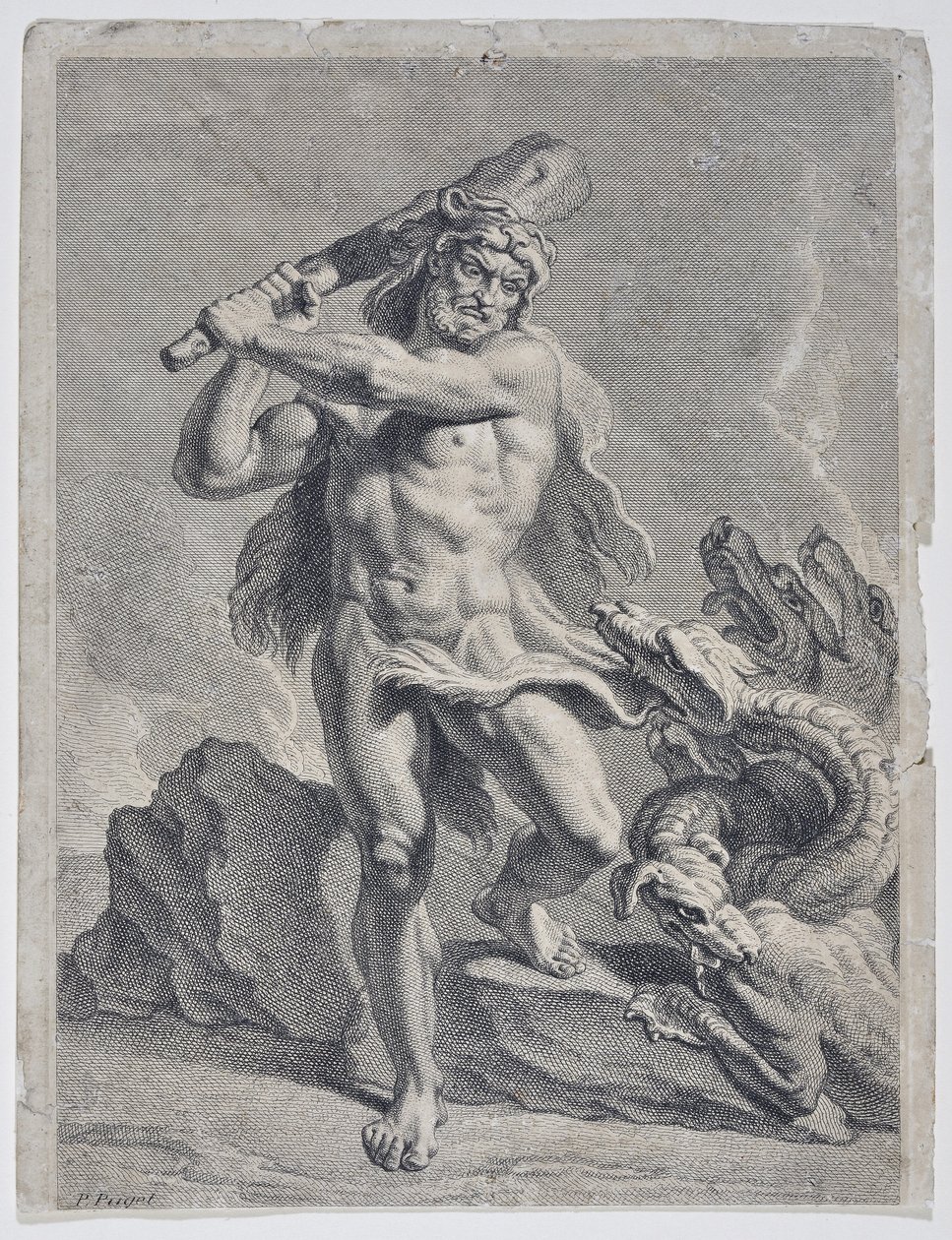 Hercule combattant l