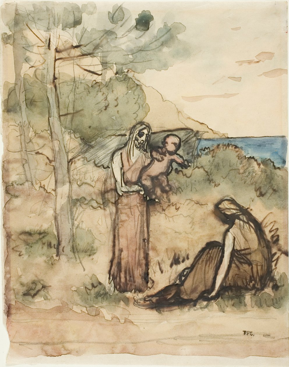 Famille de pêcheurs - Pierre Puvis de Chavannes