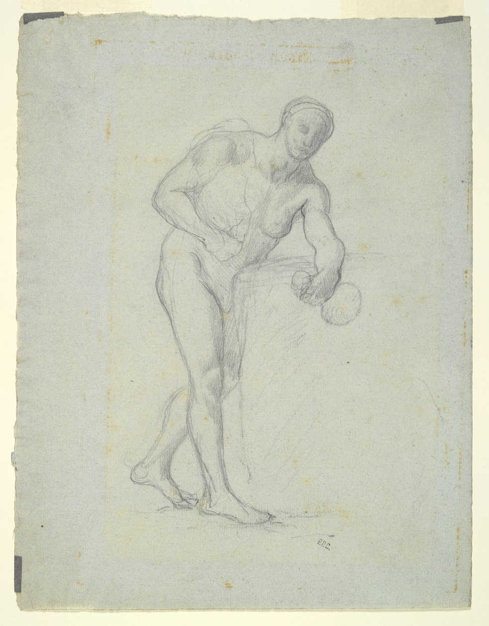 Figure nue avec une flasque - Pierre Puvis de Chavannes