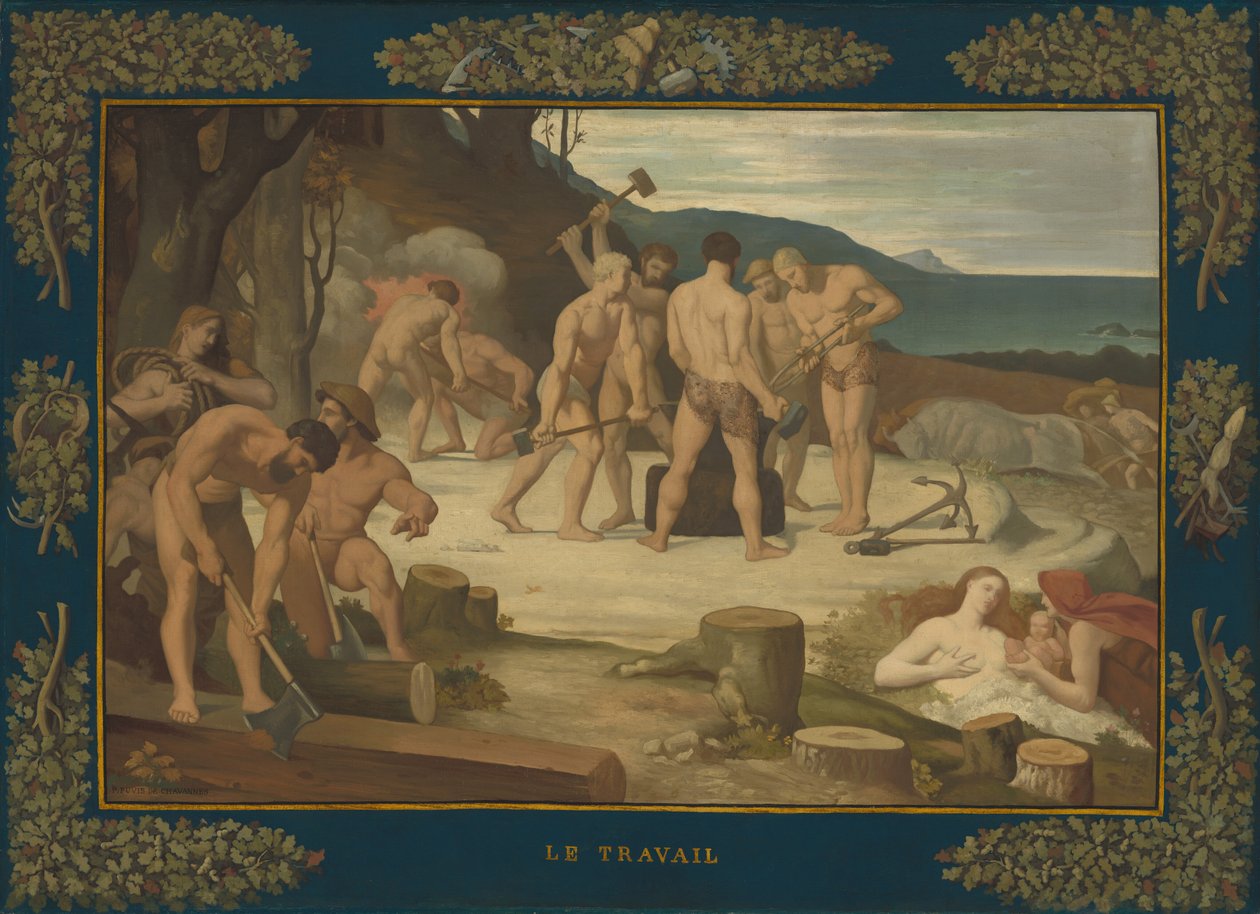 Travail, vers 1863 - Pierre Puvis de Chavannes