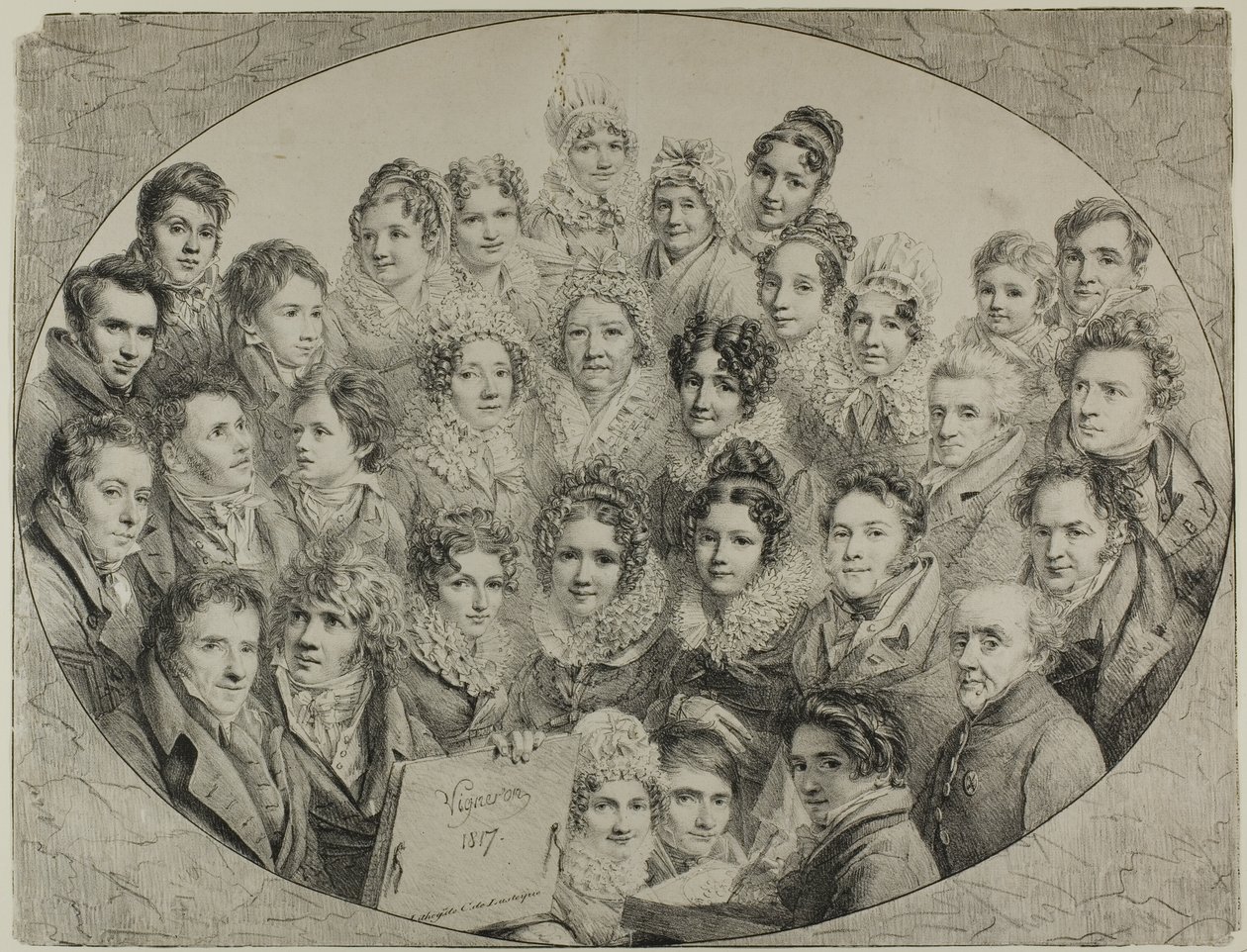 Trente et Un Portraits dans un Ovale - Pierre Roch Vigneron