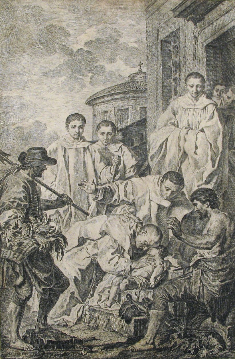 San Bendetto ressuscite un enfant, 18ème siècle - Pierre Subleyras