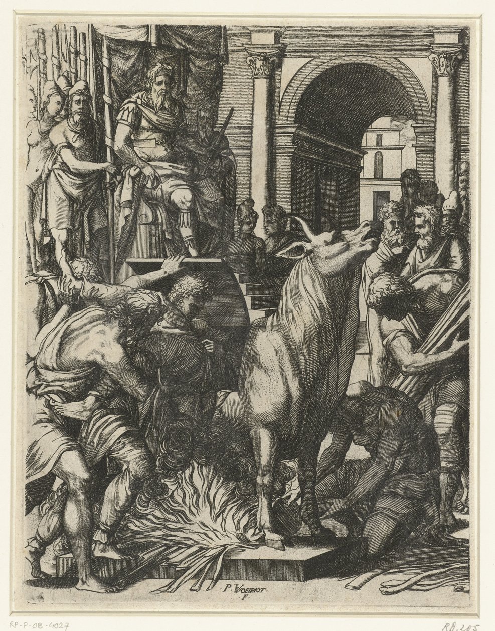 Le taureau de Phalaris - Pierre Woeiriot (II)