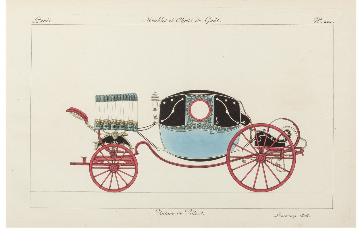 Voiture de ville, 1800s - Pierre de La Mesangere