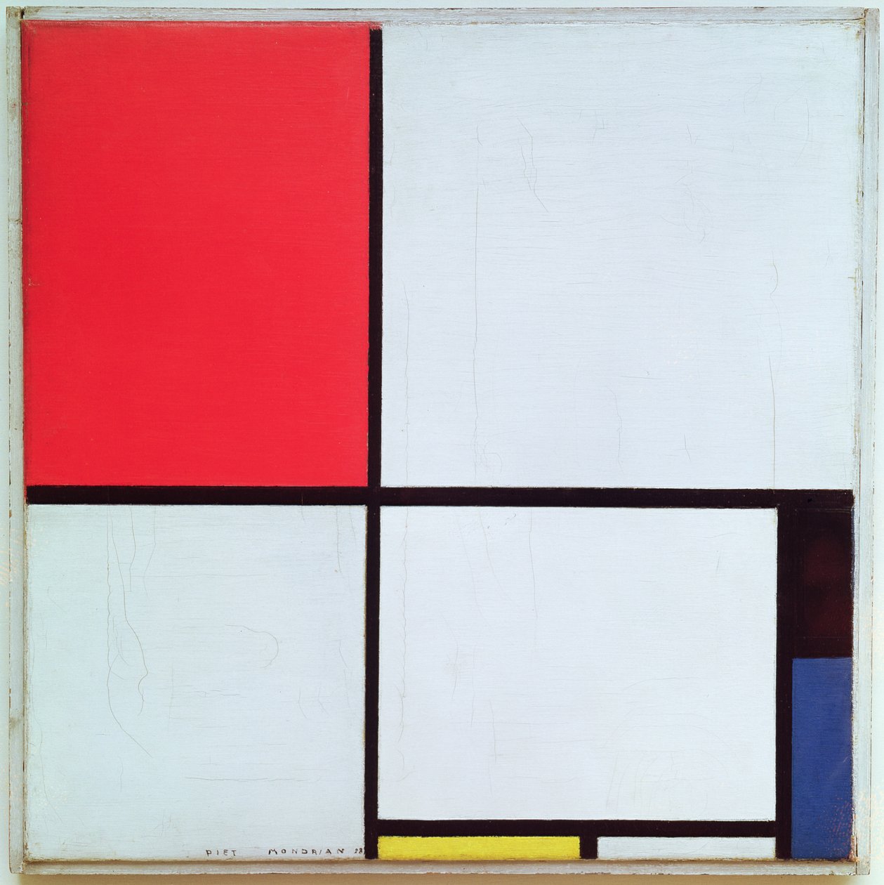 Composition avec rouge, noir, bleu et jaune, 1928 - Piet Mondrian