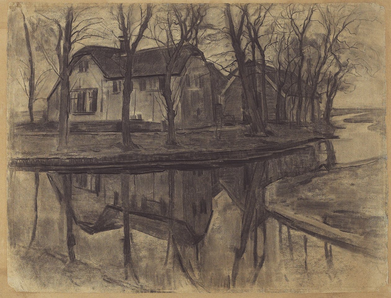 Ferme à Duivendrecht, c.1905-07 - Piet Mondrian