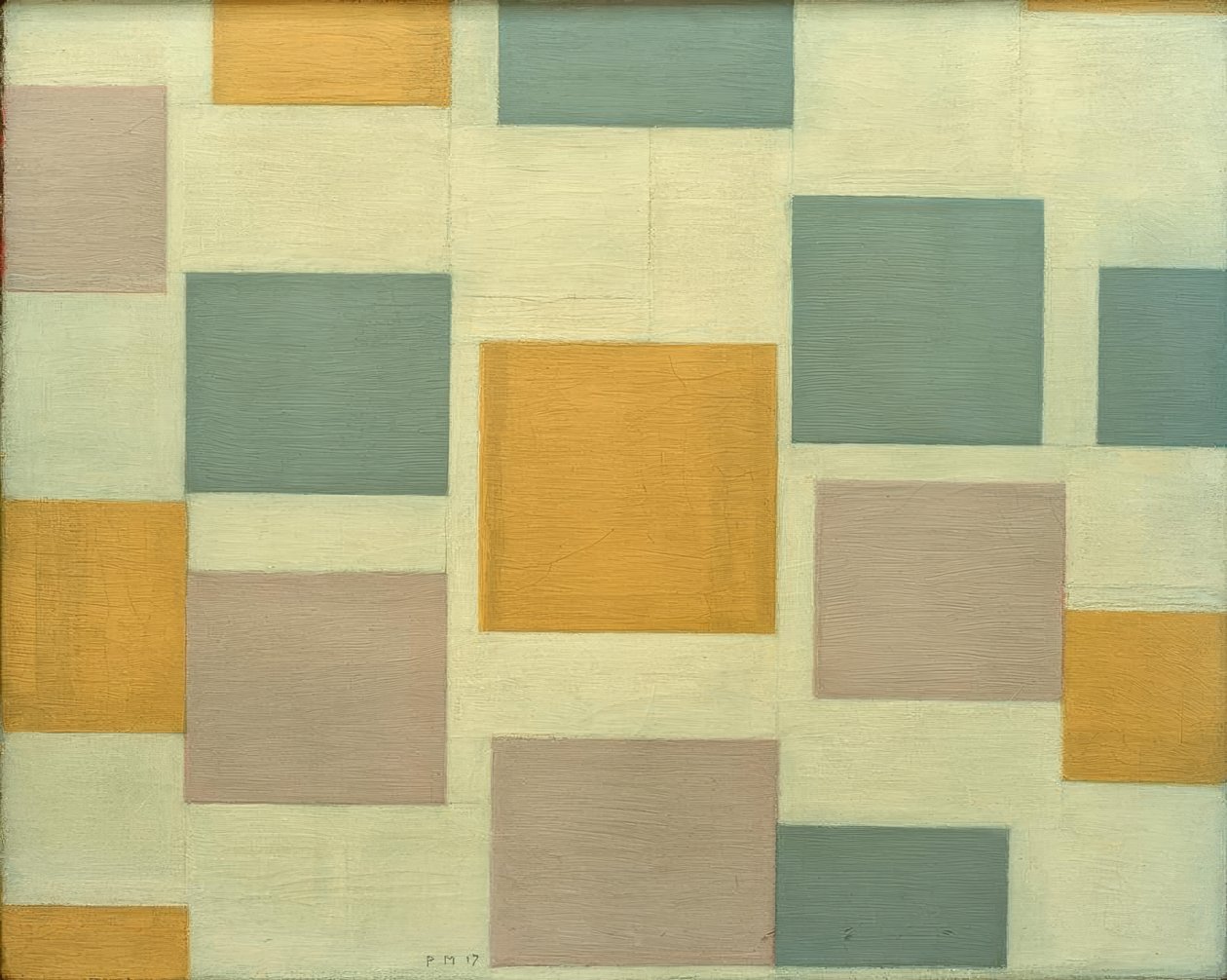 Composition n° 5 ; Composition avec surfaces colorées 5 - Piet Mondrian
