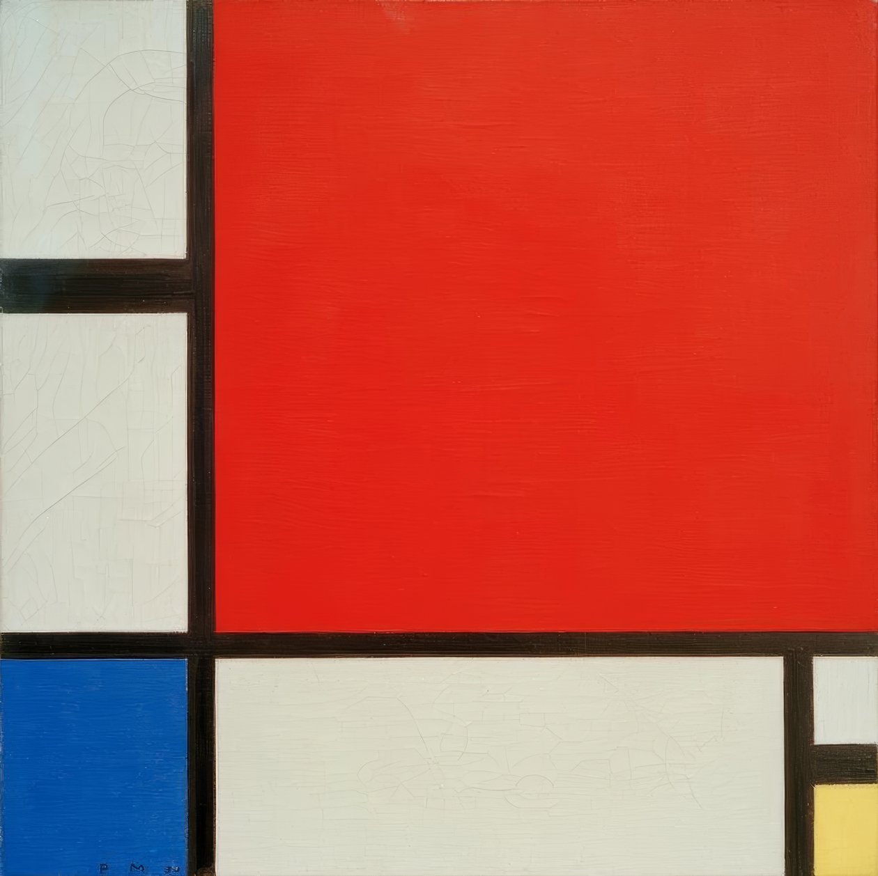 Composition en rouge, bleu et jaune - Piet Mondrian