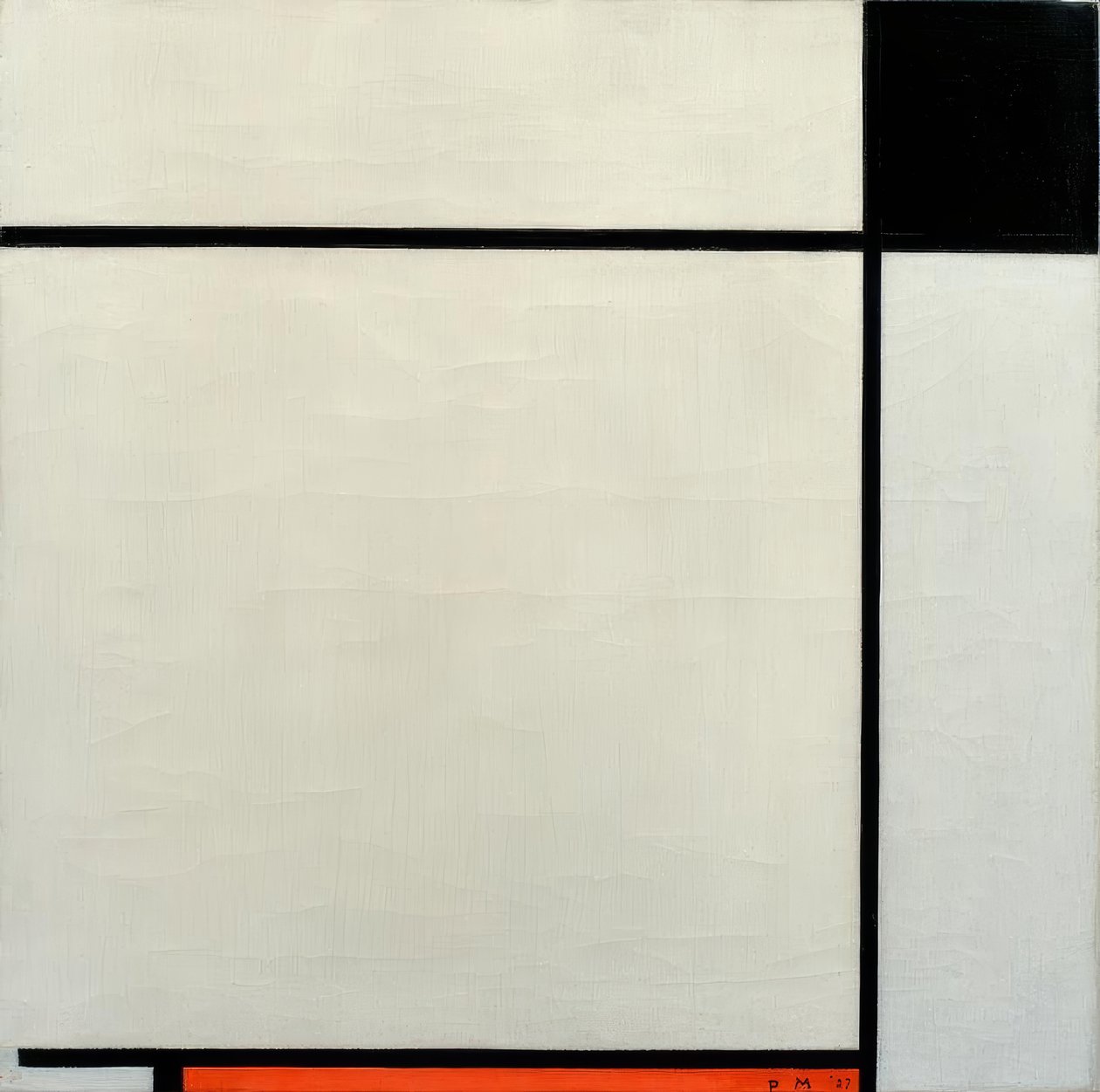 Composition avec Noir, Rouge et Gris - Piet Mondrian