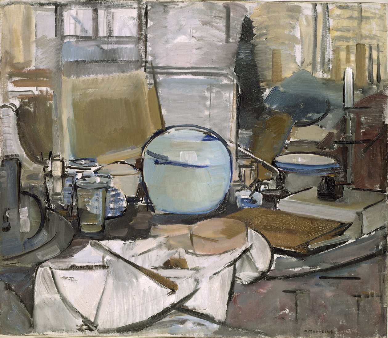 Nature morte avec pot de gingembre 1, 1911 - Piet Mondrian
