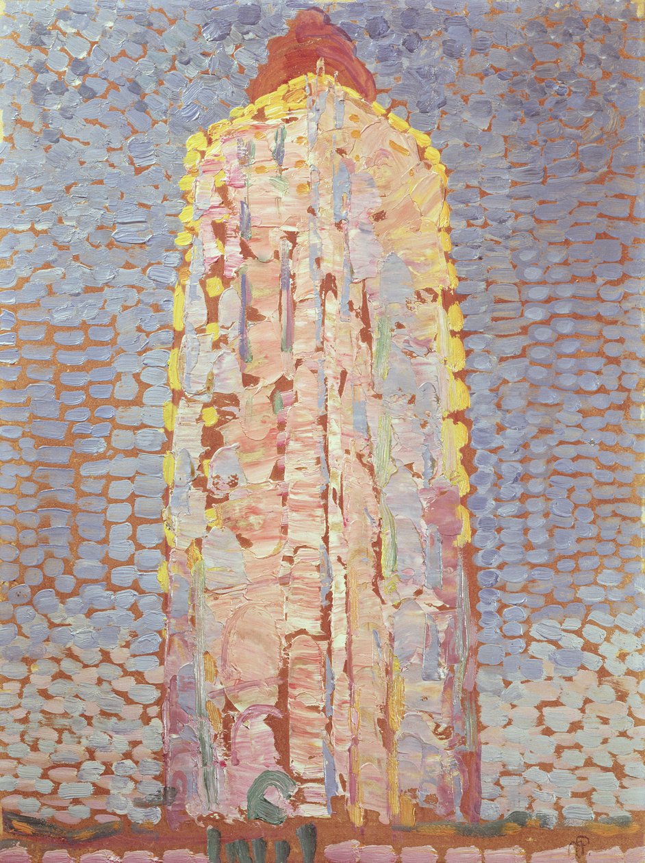 Phare à Westkapelle en Orange - Piet Mondrian