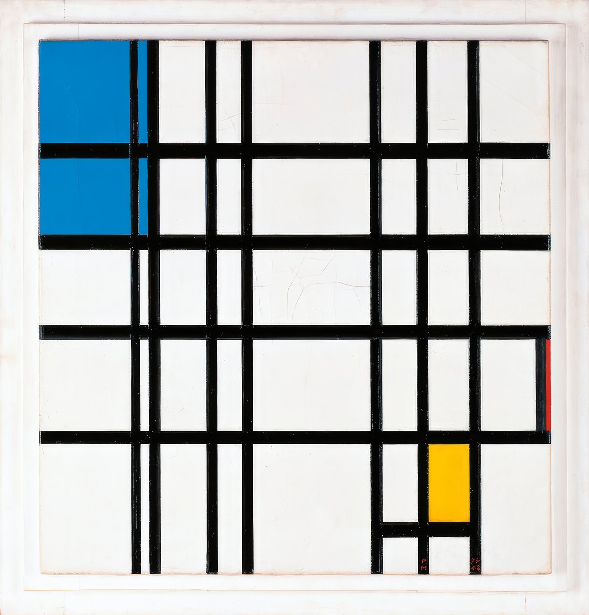 Rythme des lignes noires - Piet Mondrian