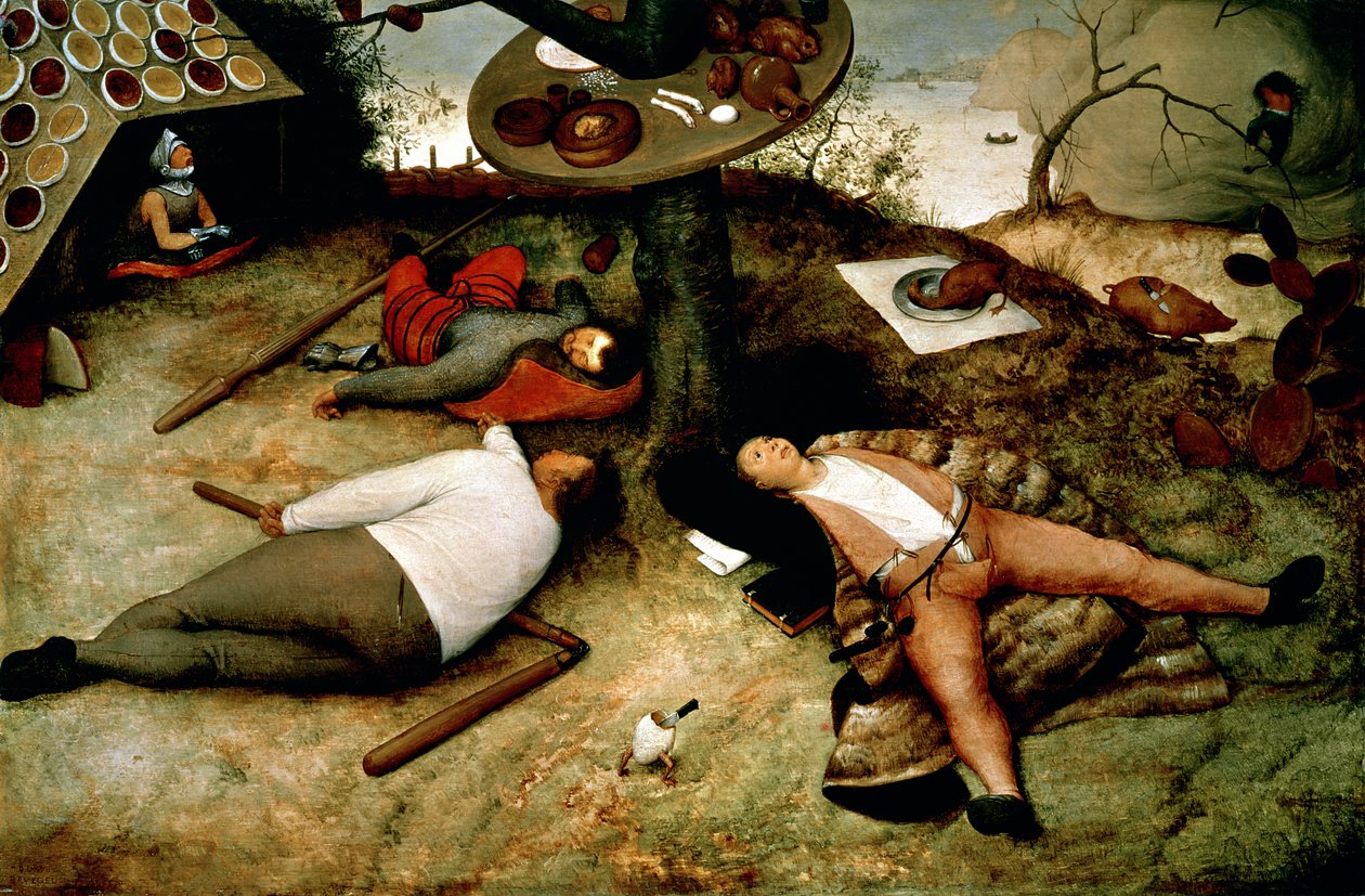 Le Pays de Cocagne, 1567 - Pieter Bruegel the Elder