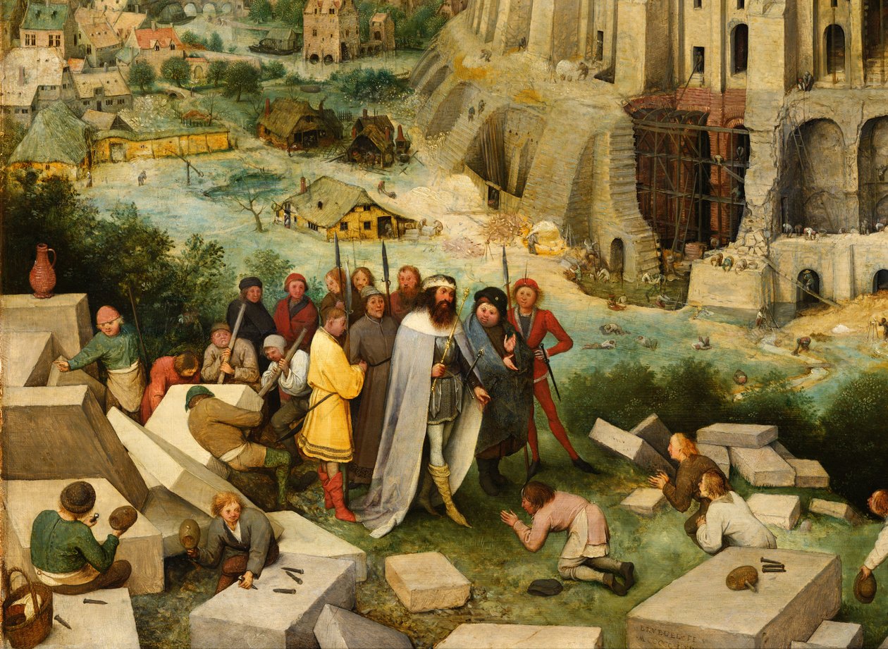 Tour de Babel, détail - Pieter Bruegel the Elder