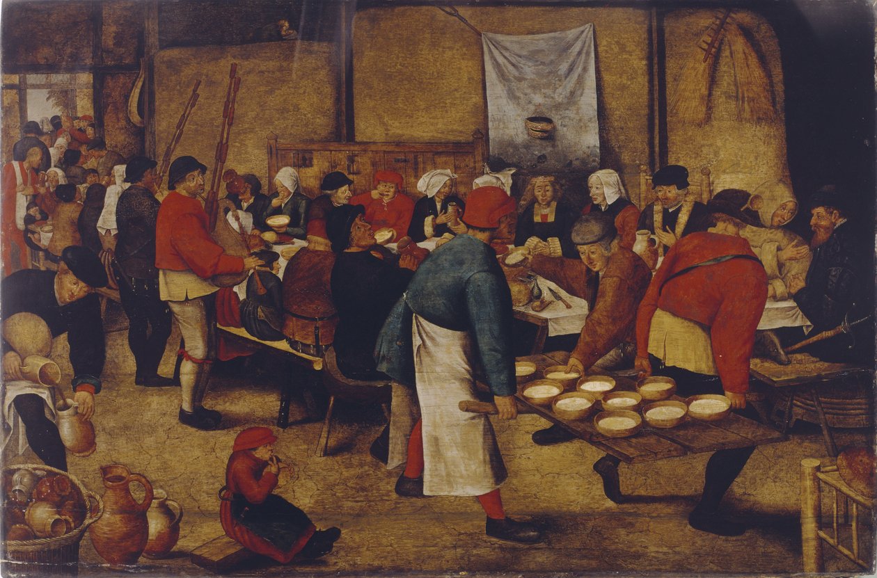 Repas de mariage dans la grange - Pieter Brueghel the Younger