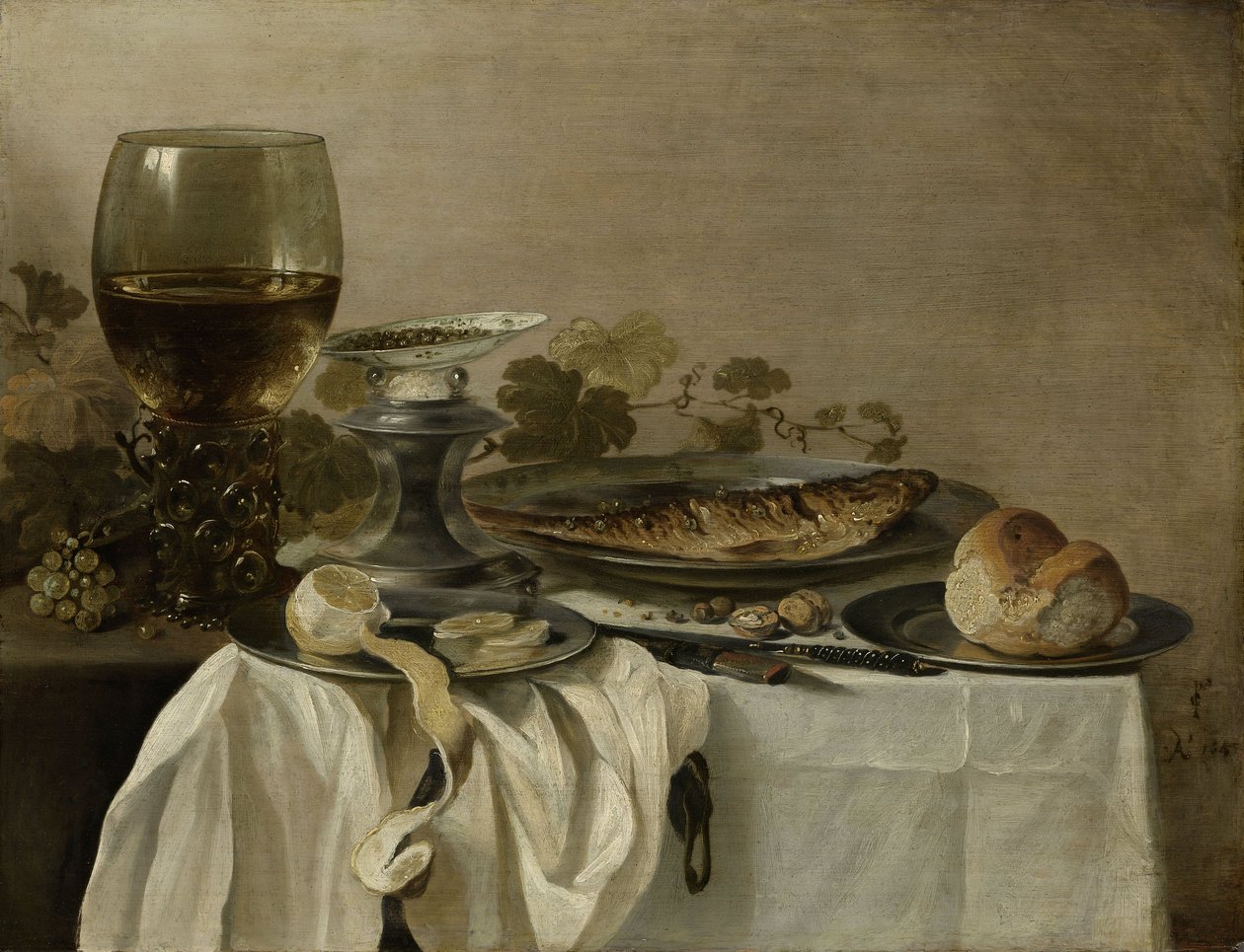 Nature morte avec un poisson, 1647 - Pieter Claesz