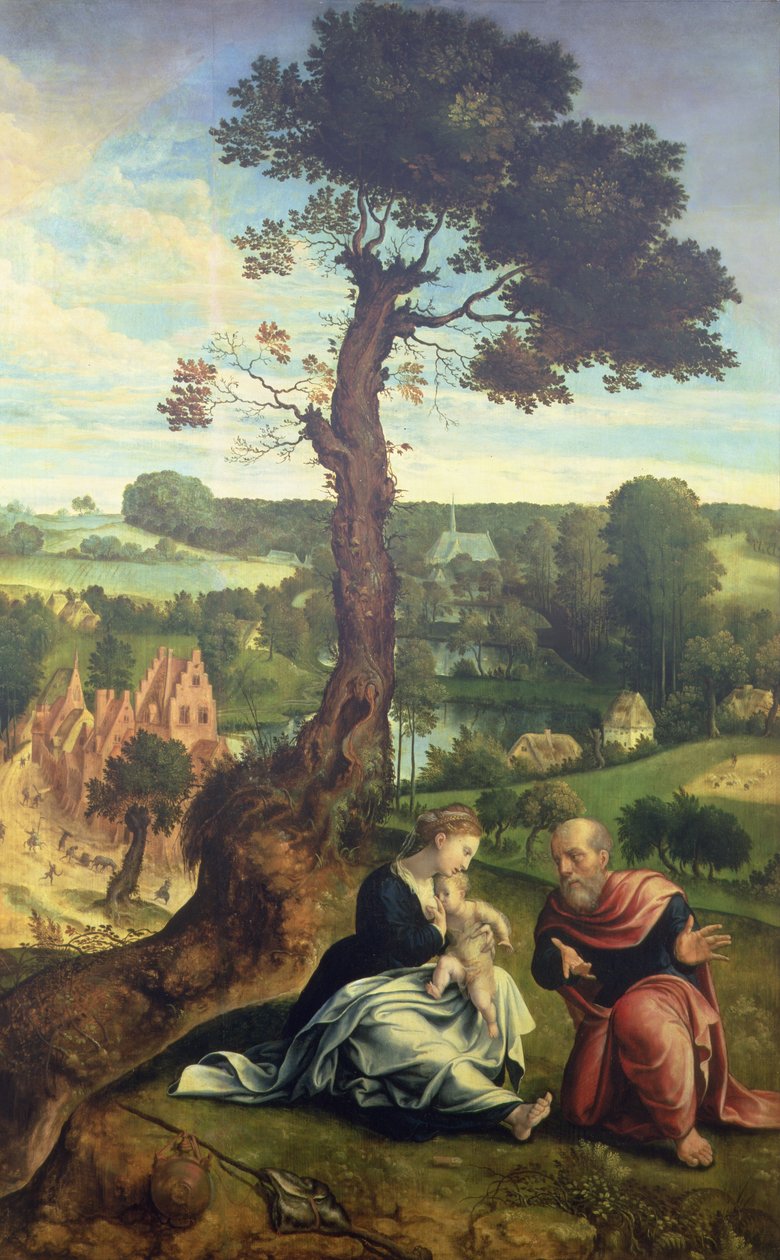 Le Repos pendant la fuite en Égypte, vers 1534-40 - Pieter Coecke van Aelst