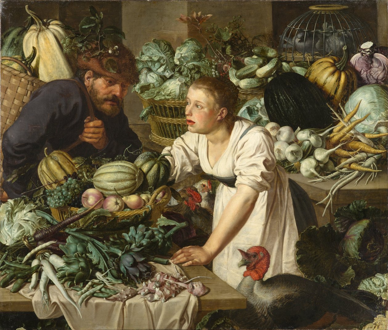 Nature morte avec deux figures - Pieter Cornelisz van Rijck  