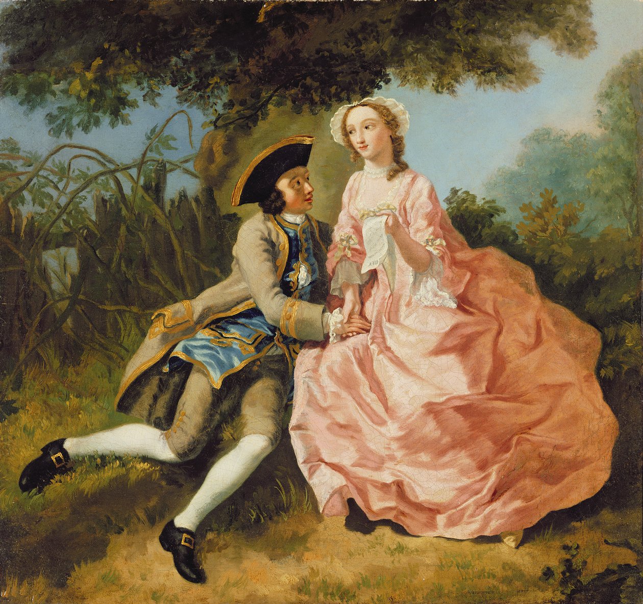 Amoureux dans un paysage, vers 1740 - Pieter Jan van Reysschoot