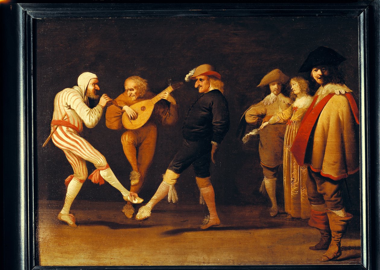 Acteurs de farce dansant - Pieter Jansz. Quast