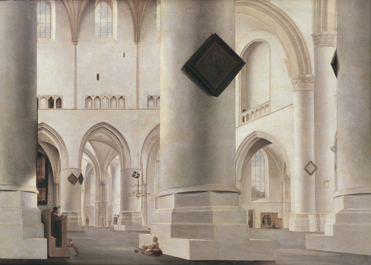 Intérieur de la Grote Kerk, Amsterdam, vers 1637 - Pieter Janszoon Saenredam