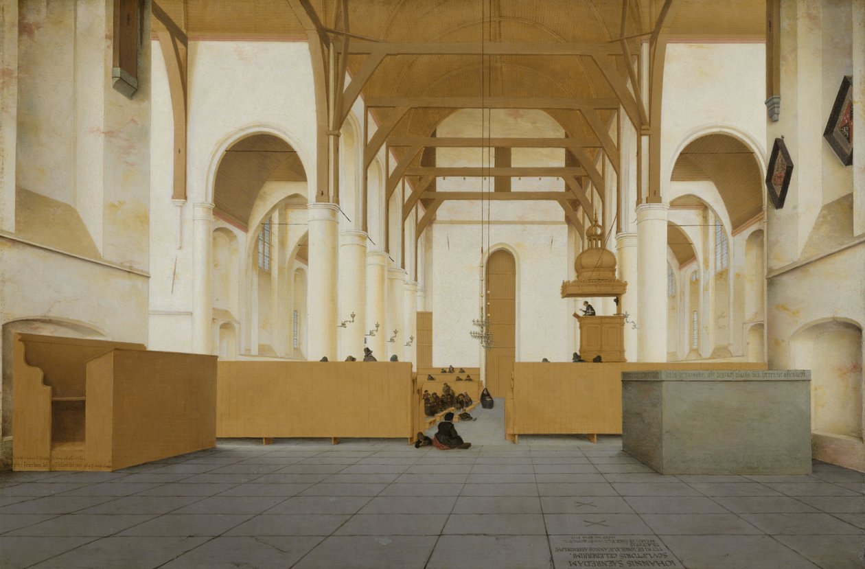Intérieur de la Sint-Odulphuskerk à Assendelft, 1649 - Pieter Janszoon Saenredam