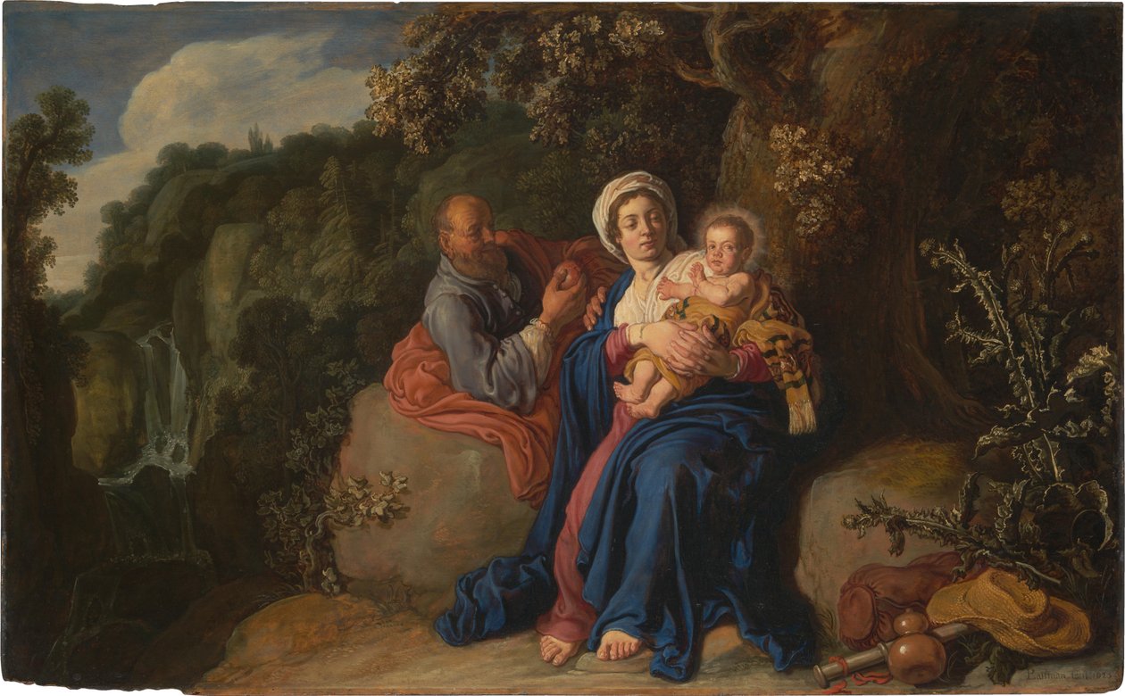 Le Repos pendant la fuite en Égypte - Pieter Lastman