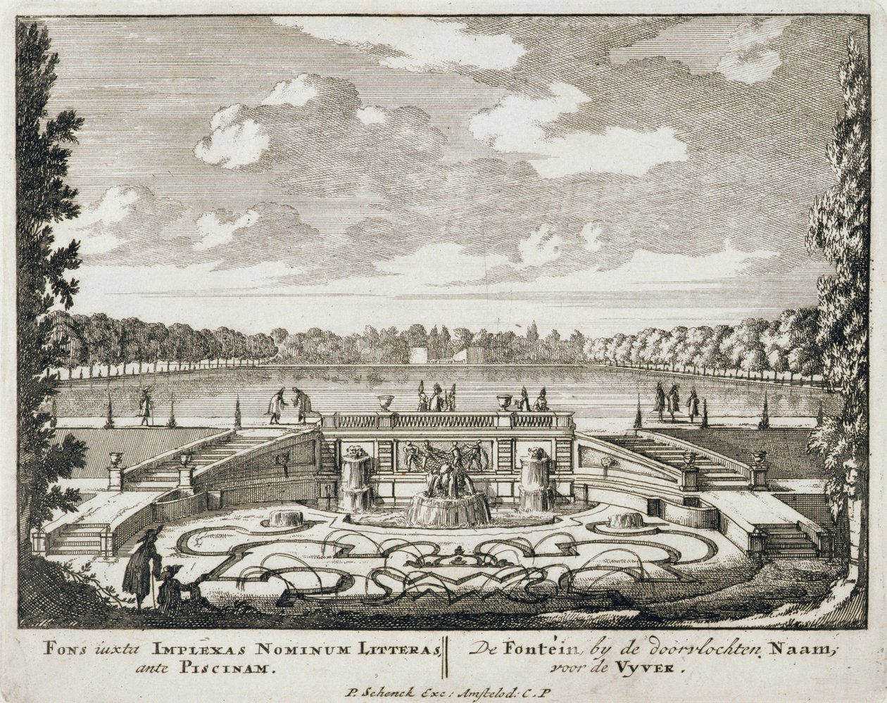 Fontaine et jets d