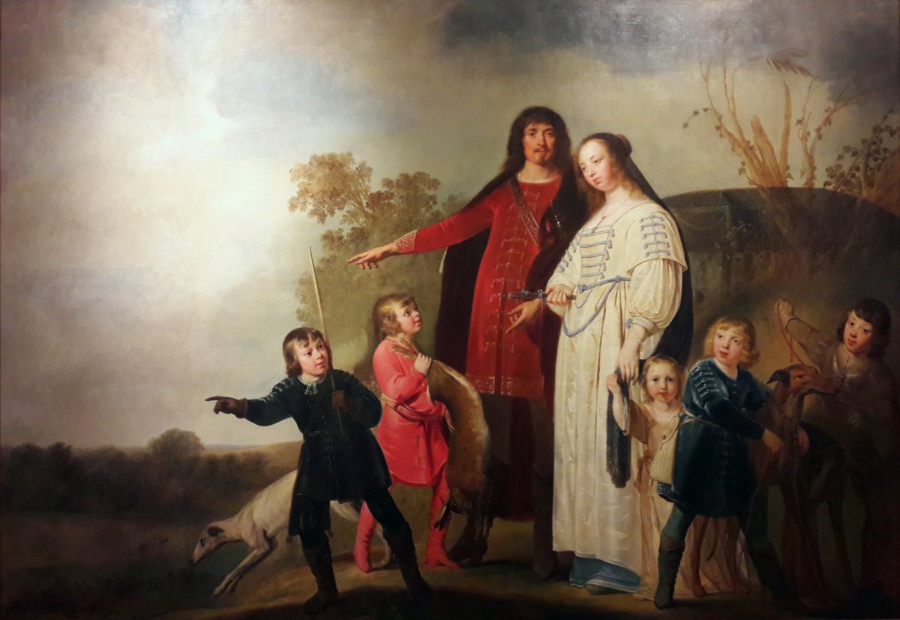 Portrait de famille dans un paysage - Pieter Fransz de Grebber