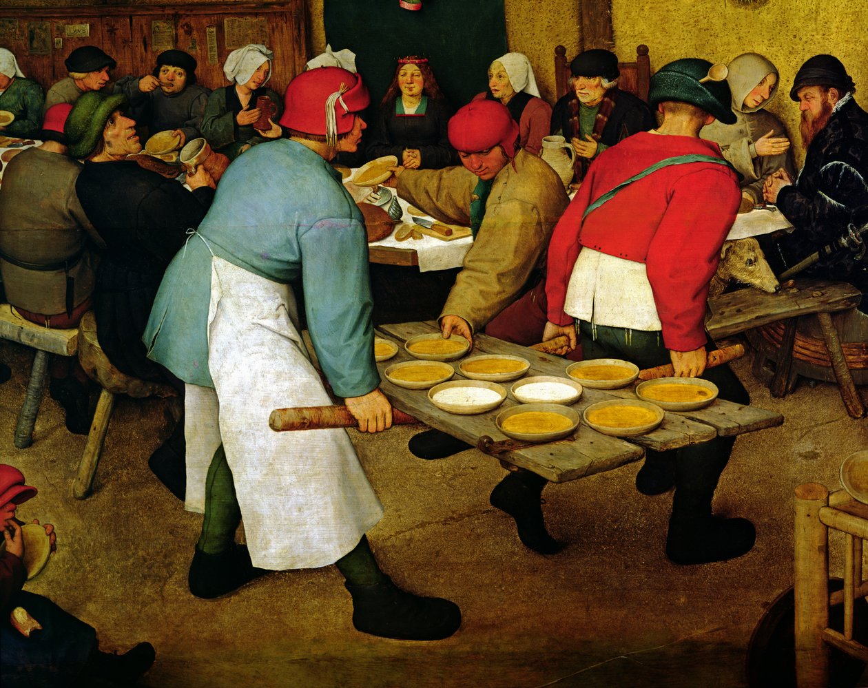 Noces paysannes, 1568 (détail) - Pieter Bruegel the Elder