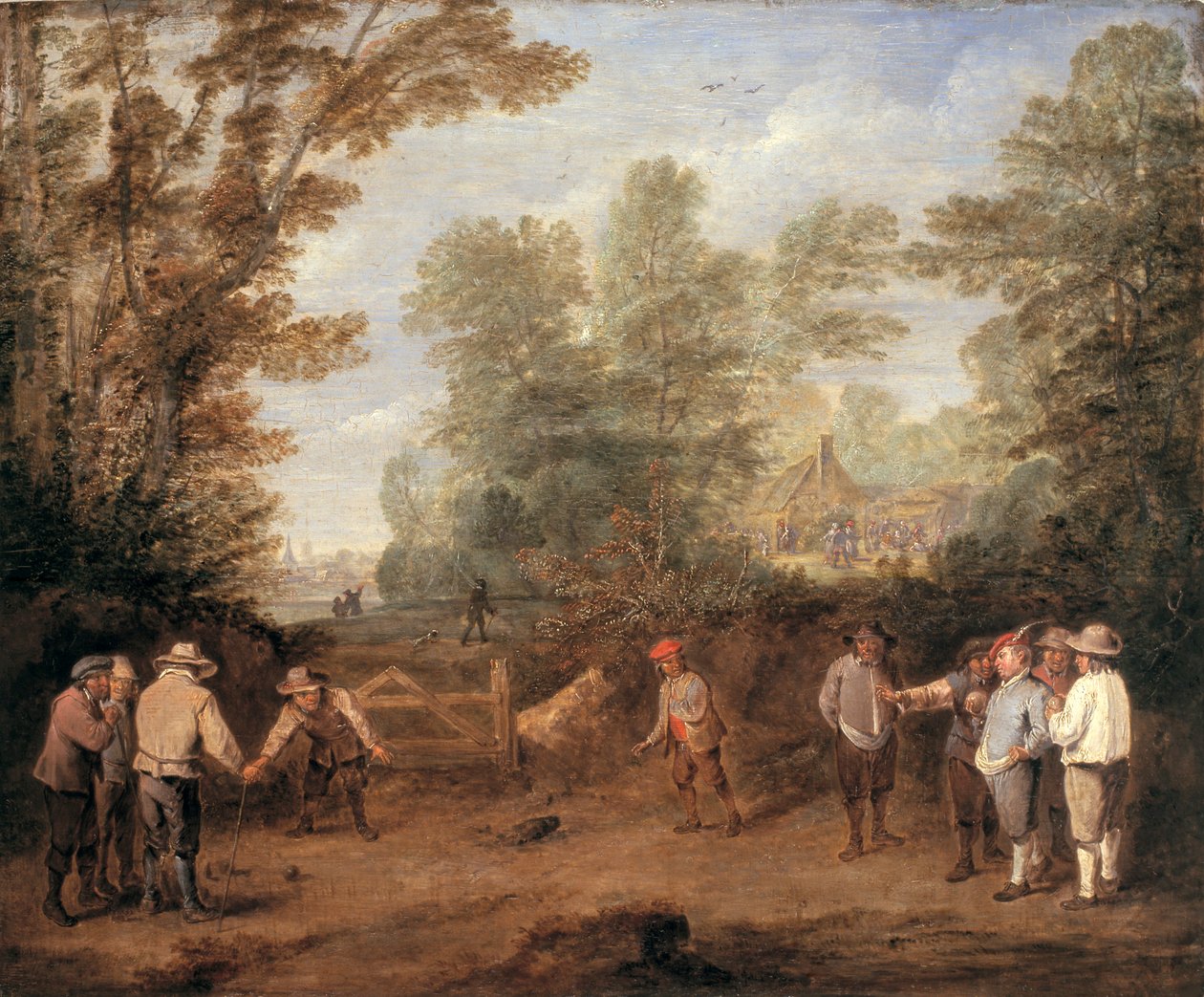 Une partie de boules - Pieter Angillis