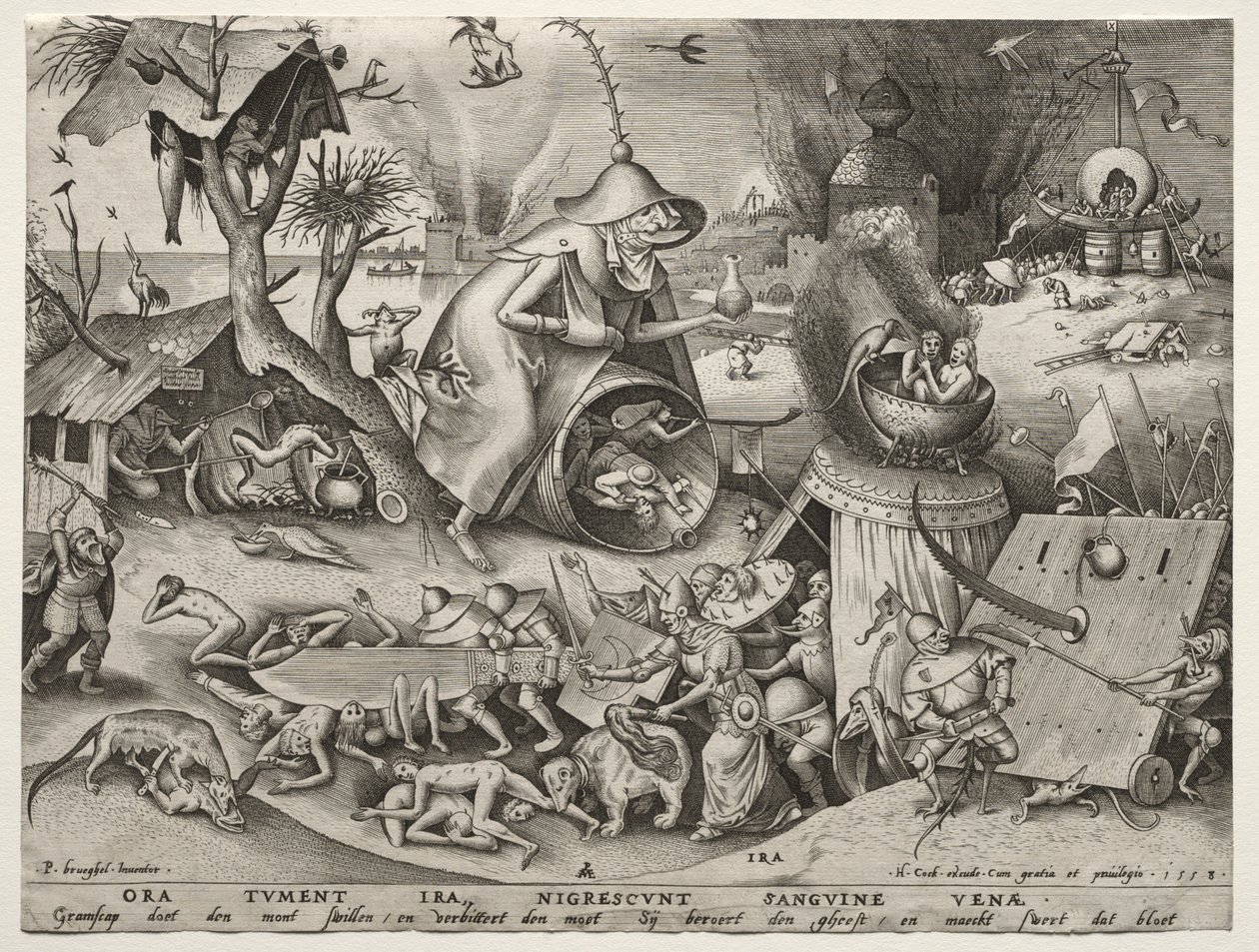 Les sept péchés capitaux : Colère - Pieter Bruegel