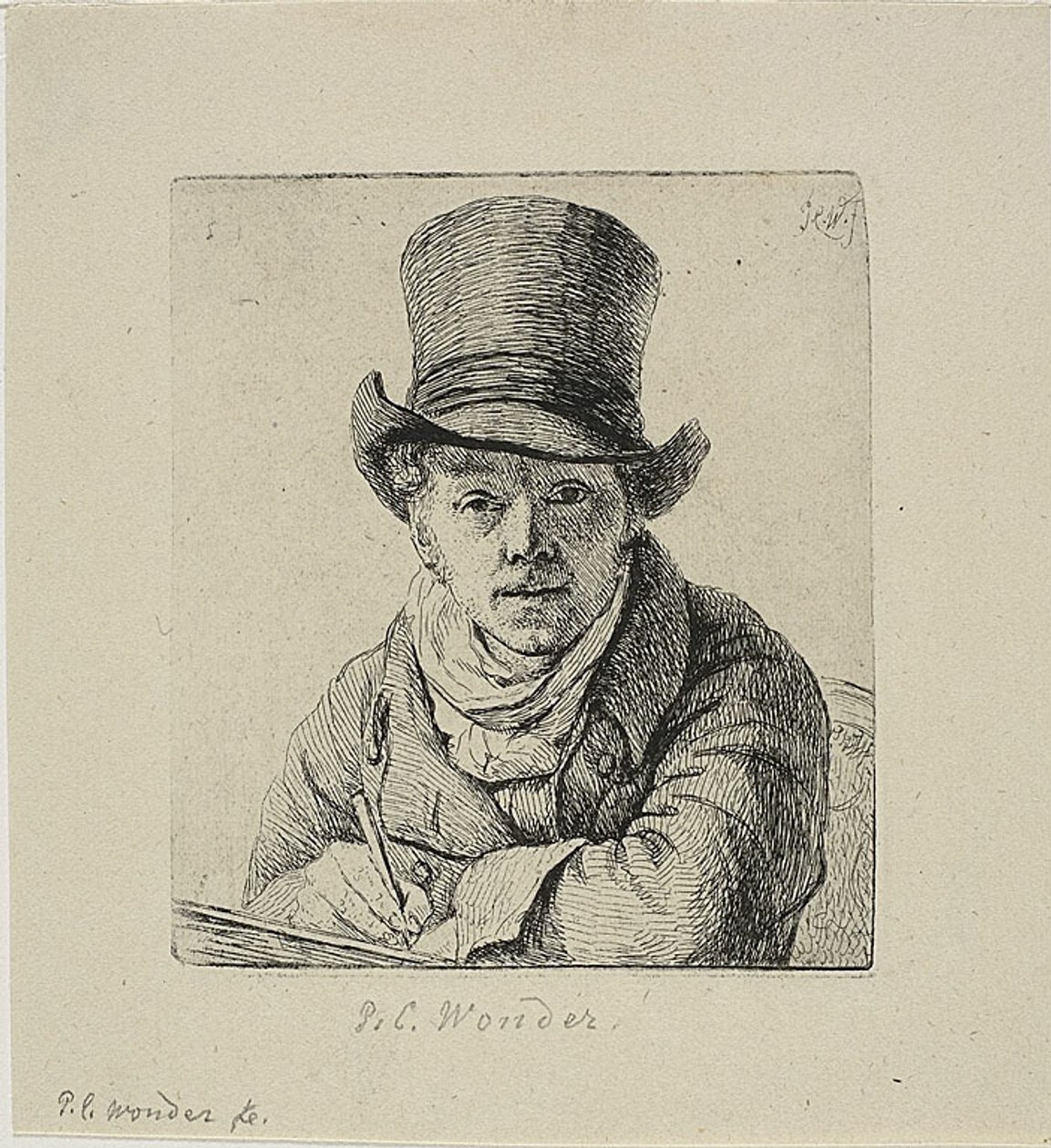 Autoportrait - Pieter Christoffel Wonder