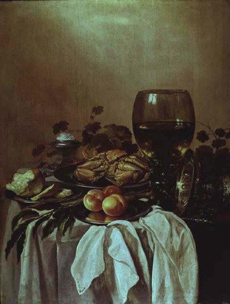 Nature morte avec un crabe - Pieter Claesz