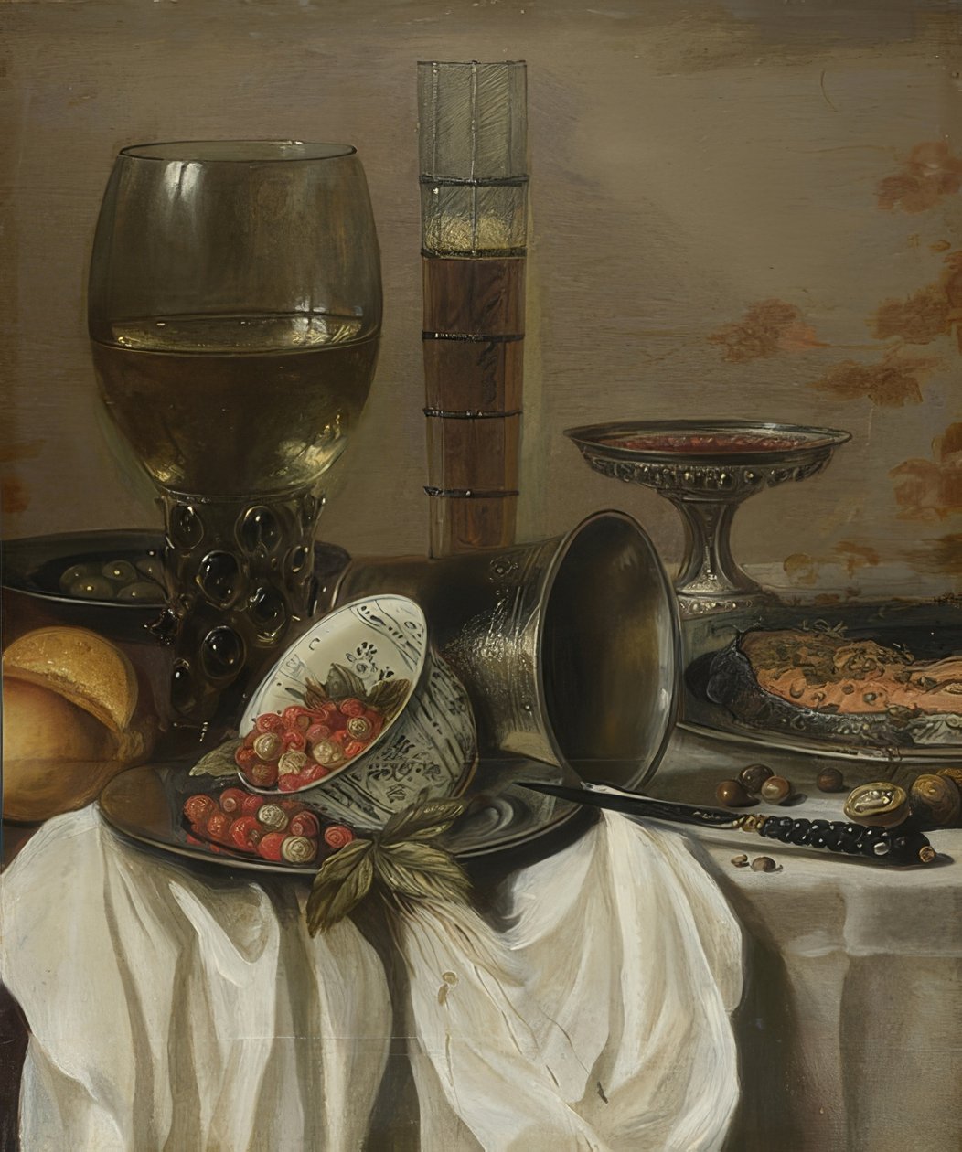 Nature morte avec récipients à boire - Pieter Claesz