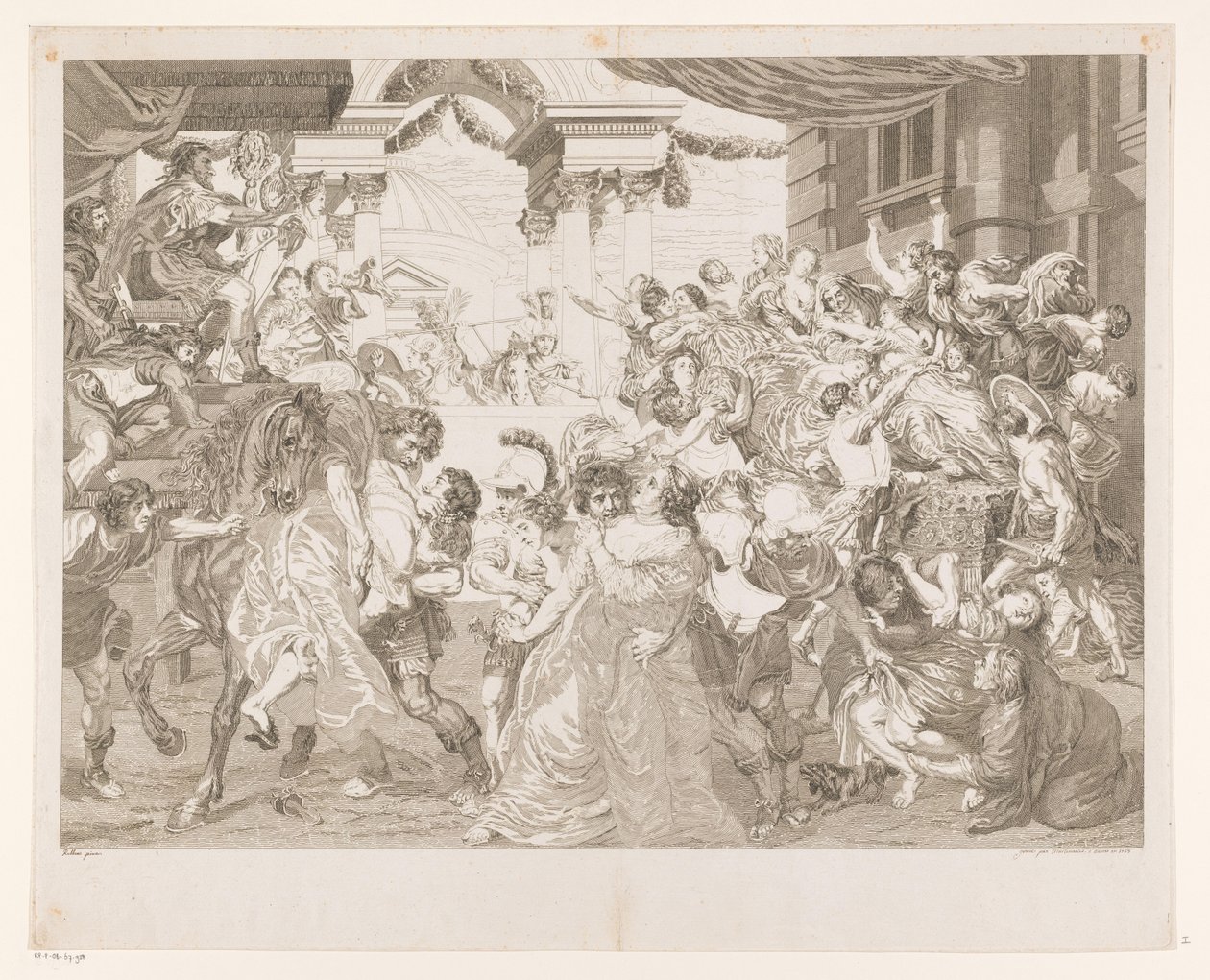 Enlèvement des Sabines - Pieter Franciscus Martenasie