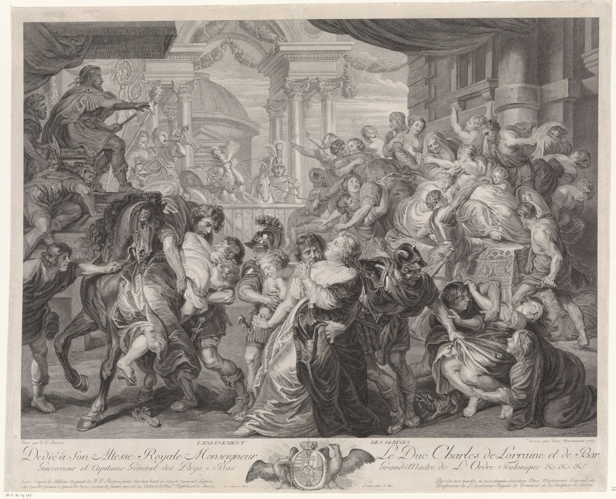 Enlèvement des Sabines - Pieter Franciscus Martenasie