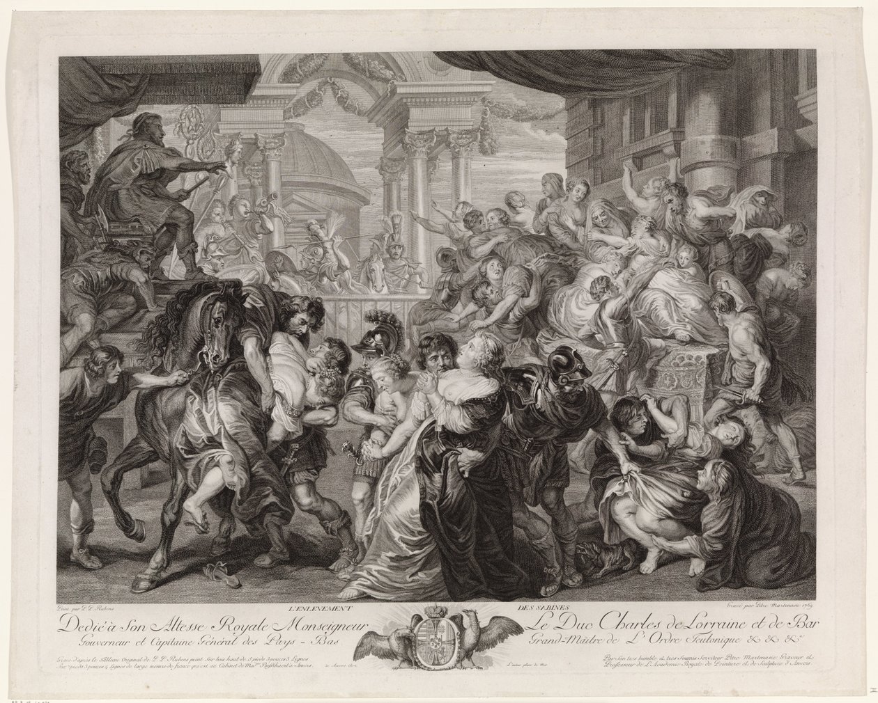 Enlèvement des Sabines - Pieter Franciscus Martenasie