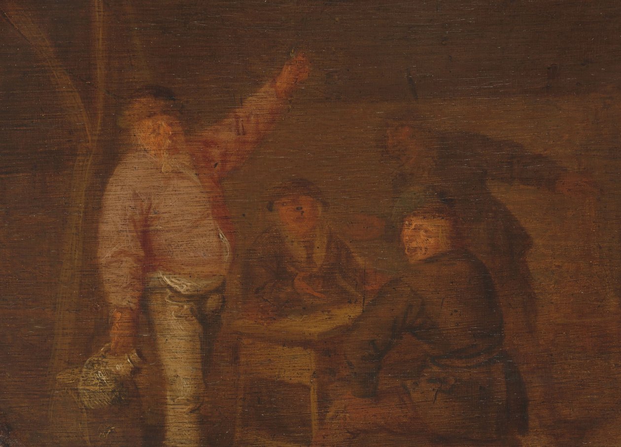 Paysans buvant dans une grange - Pieter Hermansz. Verelst