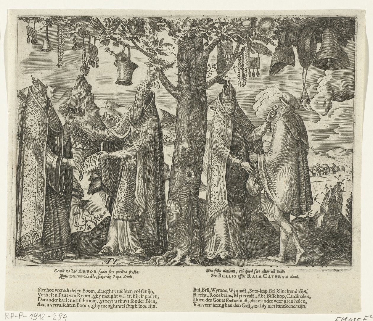 Boom van Roomse afgoderij, ca. 1570 - Pieter Huys