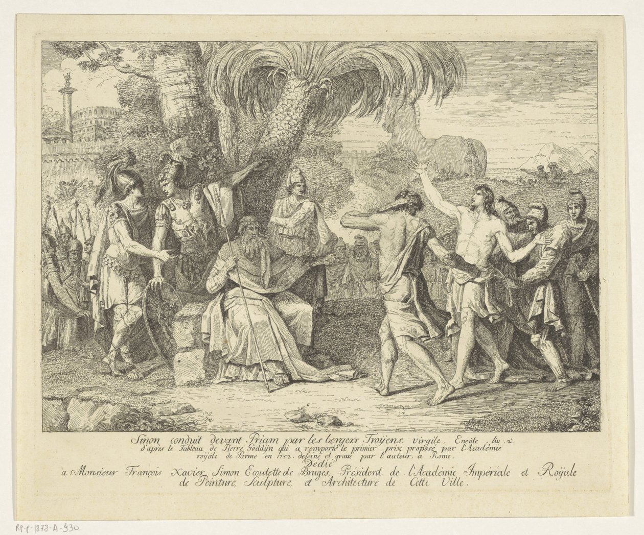 Sinon amené devant Priam - Pieter Matthias Godyn