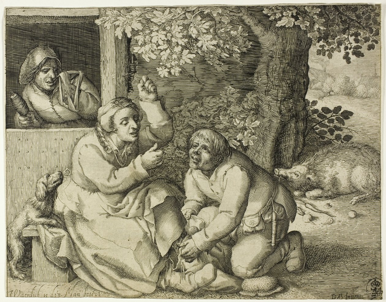 Allégorie de la discorde conjugale - Pieter Serwouters
