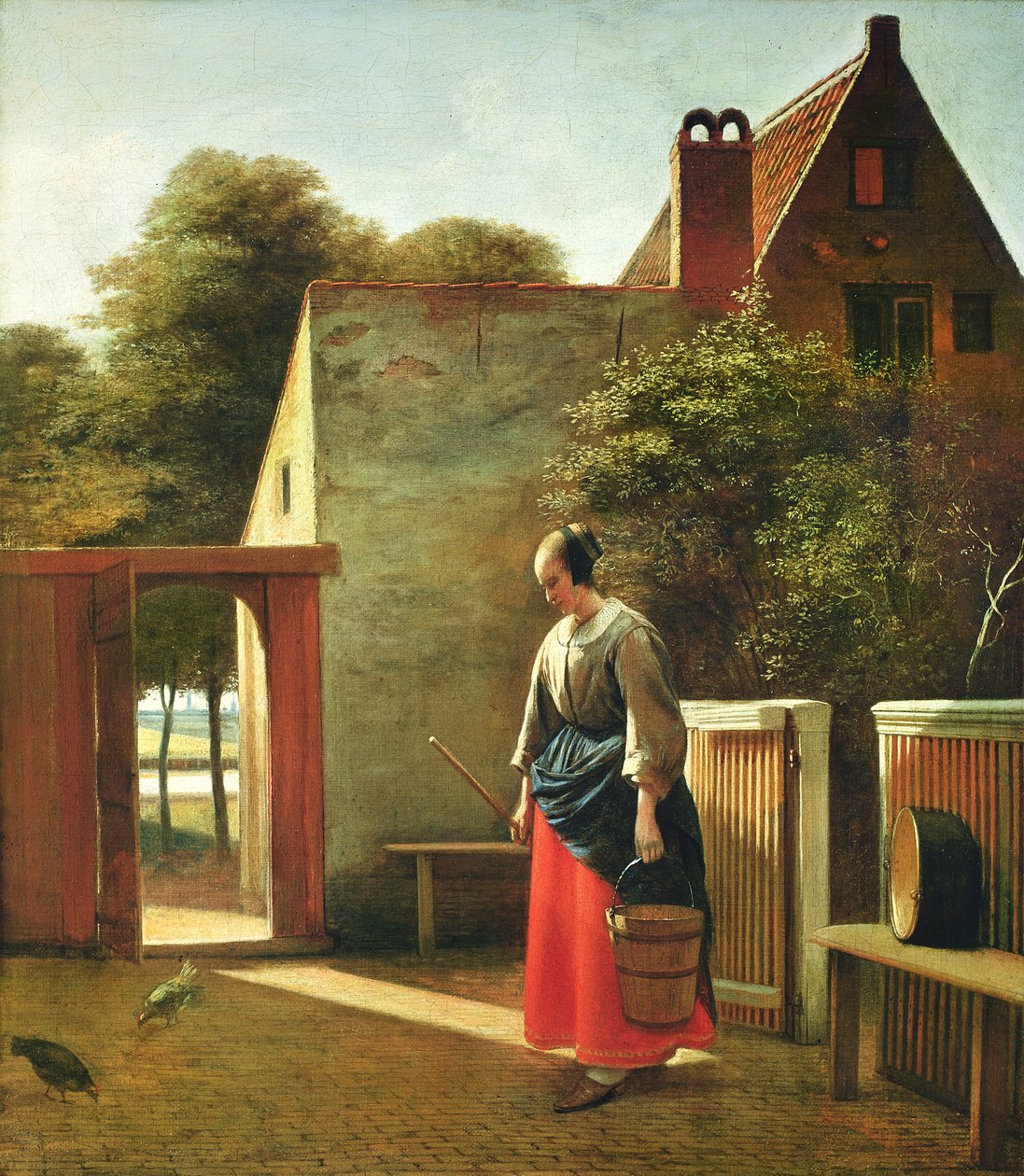 Le Serviteur dans la cour, vers 1660 - Pieter de Hooch